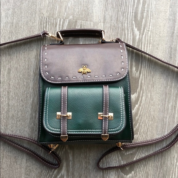 bumblebee leather backpack